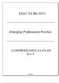 (NLM)D225 NURS 3670 (Emerging Professional Practice) Comprehensive FA Exam Q & S 2024.