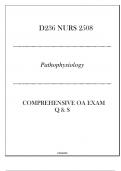 (NI)D236 NURS 2508 (Pathophysiology) Comprehensive OA Exam Q & S 2024.