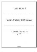 ATI TEAS 7 Science (Human Anatomy & Physiology) Exam Readiness Q & S 2024.p