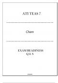 ATI TEAS 7 Science (Chem) Exam Readiness Q & S 2024.