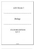 ATI TEAS 7 Science (Biology) Exam Readiness Q & S 2024