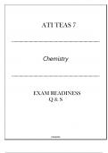 ATI TEAS 7 Science(Chemistry) Exam Readiness Q & S 2024.