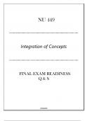 NU 449 (Integration of Concepts) Final Exam Readiness Q & S 2024.