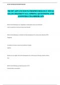 NR 507 ADVANCED PATHOPHYSIOLOGY FINAL EXAM 2024/2025 FALL-SPRING QUESTIONS AND ANSWERS CHAMBERLAIN