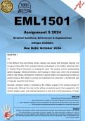 EML1501 Assignment 5 (COMPLETE ANSWERS) 2024 