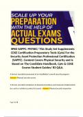 SPēD SAPPC: PHYSEC/ This Study Set Supplements CDSE Certification Preparatory Tools (Cpts) For the Security Asset Protection Professional Certification (SAPPC). Content Covers Physical Security and Is Based on The Candidate Handbook, Cpts & CDSE Course St