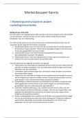 9e druk Samenvatting Marketing-communicatiestrategie -  Merkenbouwer Kennis