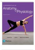 Test Bank F0r  Fundamentals of Anatomy & Physiology, 11th edition, Martini | All Chapters 2024