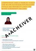 Camila Franklin i human case week 10 48 year old with fatigue and irritability Complete case study with screenshots 2024 Latest CLASS 6512.