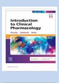 Test Bank For Introduction to Clinical Pharmacology, 9th Edition  by Constance G. Visovsky- All chapters with Verified Q&a 2024 GRADED A+