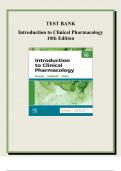 Teat Bank For Introduction to Clinical Pharmacology, 10th Edition  by Constance G. Visovsky LATEST UPDATE 2024 WITH CORRECT Q&A GRADED A+