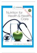 Nutrition for Health and Health Care 8th Edition By DeBruyne TEST BANK 2024.