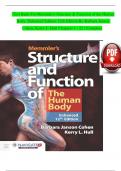 Test Bank For Memmler's Structure & Function of the Human Body, Enhanced Edition 12th Edition By Barbara Janson Cohen; Kerry L. Hull ( ) / 9781284268317 / Chapter 1-21 / Complete Questions and Answers A+