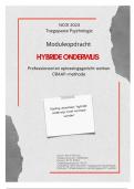 NCOI module Professioneel en Oplossingsgericht werken, Toegepaste psychologie, Stelling: hybride werken moet normaal worden, CRAAP methode, cijfer 9!