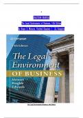 Test Bank for The Legal Environment of Business, 14th Edition by Roger E. Meiners