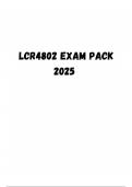 LCR4802 EXAM PACK 2024|2025 ;Course LCR4802