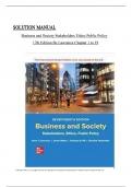 SOLUTION MANUAL for Business and Society 17th Edition by Lawrence & Weber, All Chapters 1 to 19 complete Verified editon 