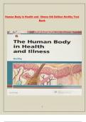 Complete A+TEST BANK The Human Body in Health and Illness 7th Edition by Barbara Herlihy/ ISBN-/ All Chapters/Complete Guide