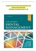 TEST BANK For Little and Falace's Dental Management of the Medically Compromised Patient, 10th Edition by Craig Miller, Verified Chapters 1 - 30,  Newest Version | Complete Study Guide | Grade A+.