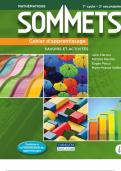 Sommets Math Textbook full Secondaire