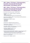 AM - GAlen 170 Exam 1 (Perioperative, Comfort, Anemia) 20-30 (Fluid & Electrolytes, Acid Base) 20-30