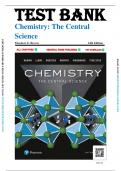 Test Bank For Chemistry The Central Science, 14th Edition (Theodore Brown,2017) - All Chapters 1-24 