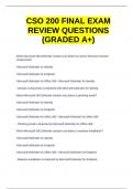 Exam (elaborations) CSO  Operating System Concepts exam questions review graded A+