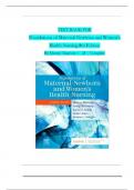 TEST BANK For Foundations of Maternal-Newborn and Women's Health Nursing 8th Edition by Sharon Smith Murray, Emily Slone McKinney, Complete Chapter 1 - 28,|ultimate guide 100% verified A+| ISBN: 9780323827386.