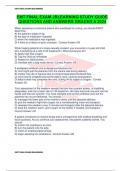 EMT FINAL EXAM JBLEARNING STUDY GUIDE QUESTIONS AND ANSWERS GRADED A 2024