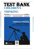 Test bank for Children’s Thinking, 5th Edition, Robert Siegler, Martha Alibali, (All Chapters 1-12)