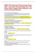 NURS 676 Advanced Pharmacology Exam  2024 | Advanced Pharmacology Nurs 676  Actual Exam Update 2024 Questions and  Correct Answers Rated A+