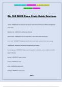 Bio 108 BHCC Exam Study Guide Solutions