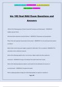 bio 182 final NAU Exam Questions and Answers