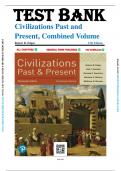 Test Bank For Civilizations Past and Present, Combined Volume 13th Edition by Robert R. Edgar (All Chapters 1-32)