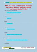 BIOS 251 Exam 1 Chamberlain Questions  and Correct Answers the Latest Update  and Recommended Version