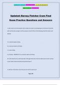 Updated: Barney Fletcher Cram Final Exam Practice Questions and Answers