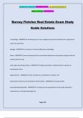 Barney Fletcher Real Estate Exam Study Guide Solutions