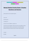 Barney Fletcher Practice Exam 1 Practice Questions and Answers