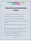 Outback Menu Test 2024 Study Guide Solutions