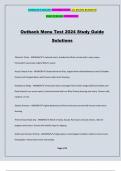 Outback Menu Test 2024 Study Guide Solutions