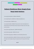 Outback Steakhouse Menu: Sangria Exam Study Guide Solutions