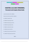 CHAPTER 2: U.S. NAVY PERSONNEL: Personnel and Insignia Study Guide