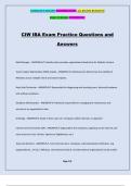 CIW IBA Exam Practice Questions and Answers