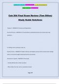 Cob 204 Final Exam Review (Tom Dillon) Study Guide Solutions