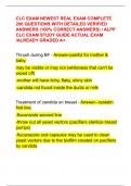 CLC EXAM NEWEST REAL EXAM COMPLETE  200 QUESTIONS WITH DETAILED VERIFIED  ANSWERS (100% CORRECT ANSWERS) / ALPP  CLC EXAM STUDY GUIDE ACTUAL EXAM  /ALREADY GRADED A+