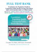 Test Bank For Foundations for Population Health in Community Public Health Nursing 5th Edition by Marcia Stanhope, Jeanette Lancaster ISBN 9780323443838 Chapter 1-32 | Complete Guide A+