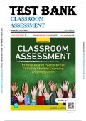 Test Bank For Classroom Assessment Principles and Practice that Enhance Student Learning and Motivation, 8th Edition by James H. McMillan, (All Chapter 1-15)