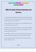 CWV-101 Exam Practice Questions and Answers