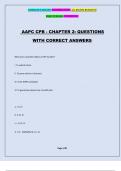 AAPC CPB - CHAPTER 2: QUESTIONS WITH CORRECT ANSWERS