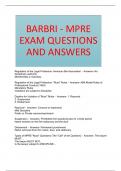 BARBRI - MPRE EXAM QUESTIONS AND ANSWERS